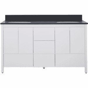 Hanleigh 60 in. Vanity with Slab Doors  